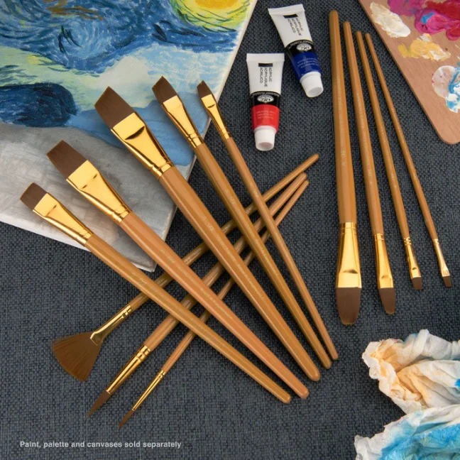 Pennelli con setole sintetiche mix - set da 12 pezzi - RSET-9304