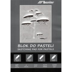 Leniar Pastel skicovací blok s tónovanými papiermi - rôzne formáty