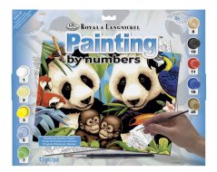 Pittura con numeri formato A3 - Animali in pericolo