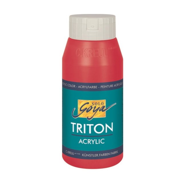 KREUL Colore acrilico SOLO GOYA TRITON 750 ml - SOLO GOYA Triton 750 ml: 17018 - Vermilion Red