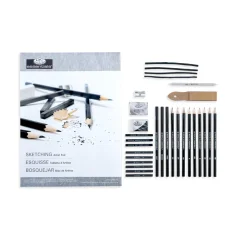 Set de creioane de schițe Royal & Langnickel - 31 buc