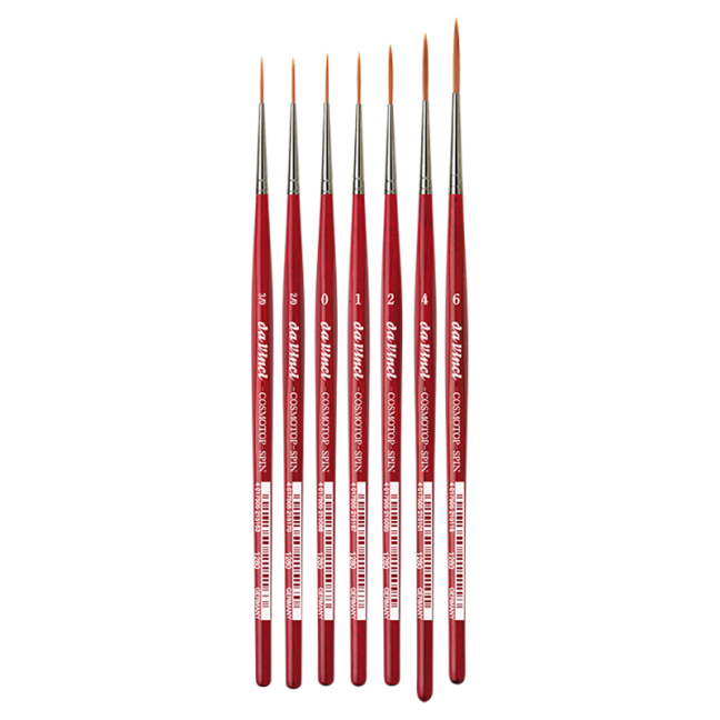 Da Vinci akvarelni čopič serije 1280 CosmoTop Spin - Izberite velikost čopiča