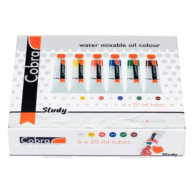 Colori a olio Cobra Study - set iniziale 6 x 20 ml