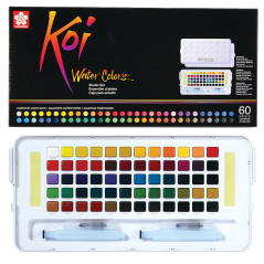 Akvarelové barvy Sakura Koi Studio Set - 60 ks