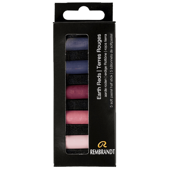 Pastello Secco REMBRANDT - Rossi Terrosi - set di 5 pastelli morbidi