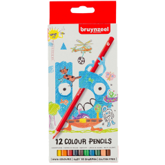 Színes ceruzák gyerekeknek Bruynzeel - 12 db-os készlet