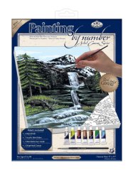 R&L Slikanje po brojevima na platnu – Mountain Waterfall