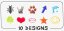 Bruynzeel set di super timbri per bambini - extra spessi - 10 pezzi