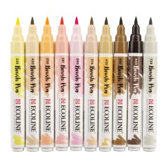 Pennarelli Acquerello Ecoline - set 10 pz - Pelle