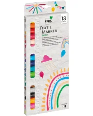 KREUL Sada fixů na textil JUNIOR – 18 ks